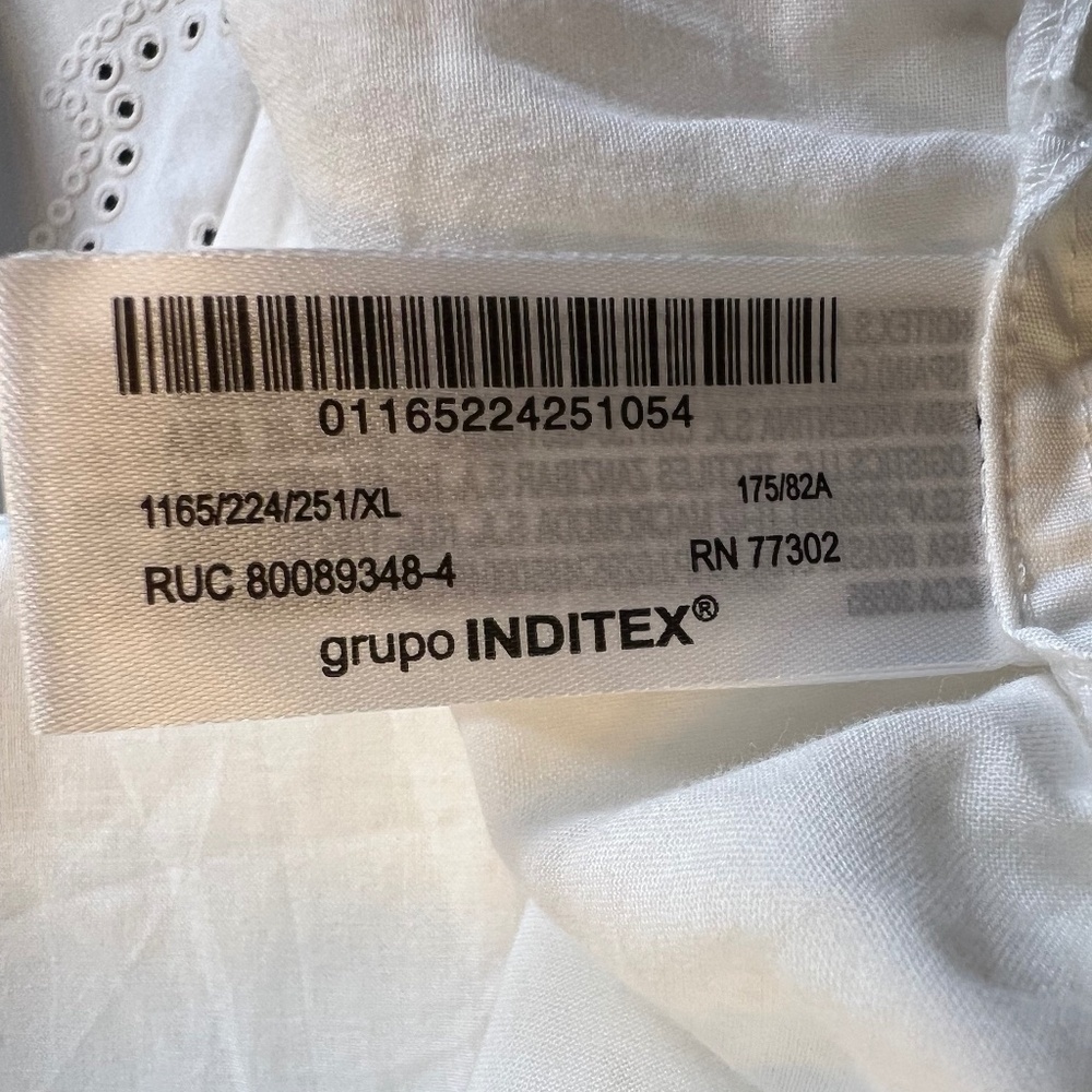 NWT - ZARA EYELET FLORAL MINI SKORT WITH ATTACHED TIE - Picture 11 of 11